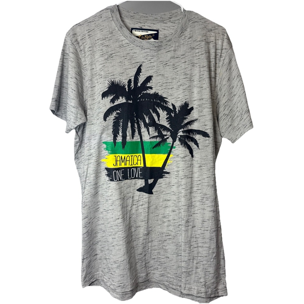 Life Styles Limited Edition Mens T Shirt Size L Jamaica One Love Short Sleeve
